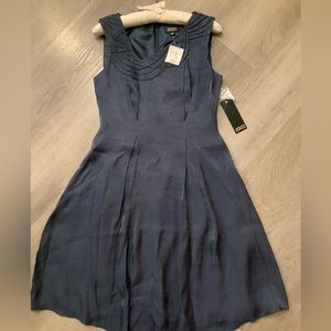 NWT Adrianna Papell Designer Dress Size 4 Navy Blue